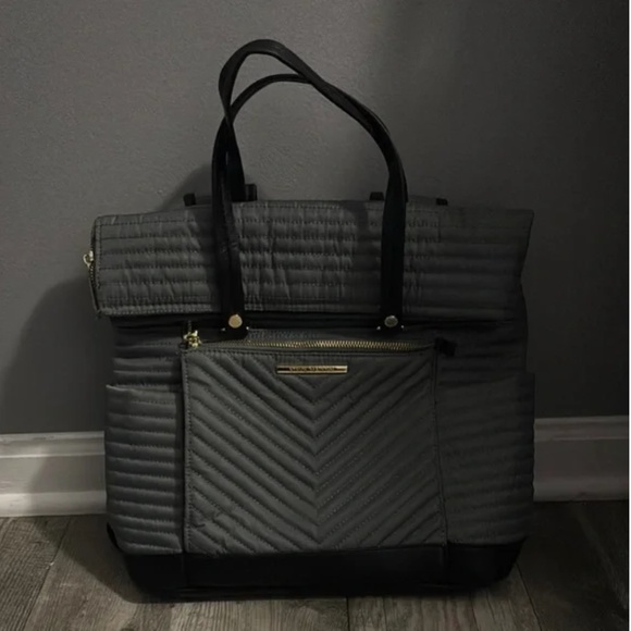 Steve Madden Nylon Quilted Backpack Travel Bag - Picture 2 of 10